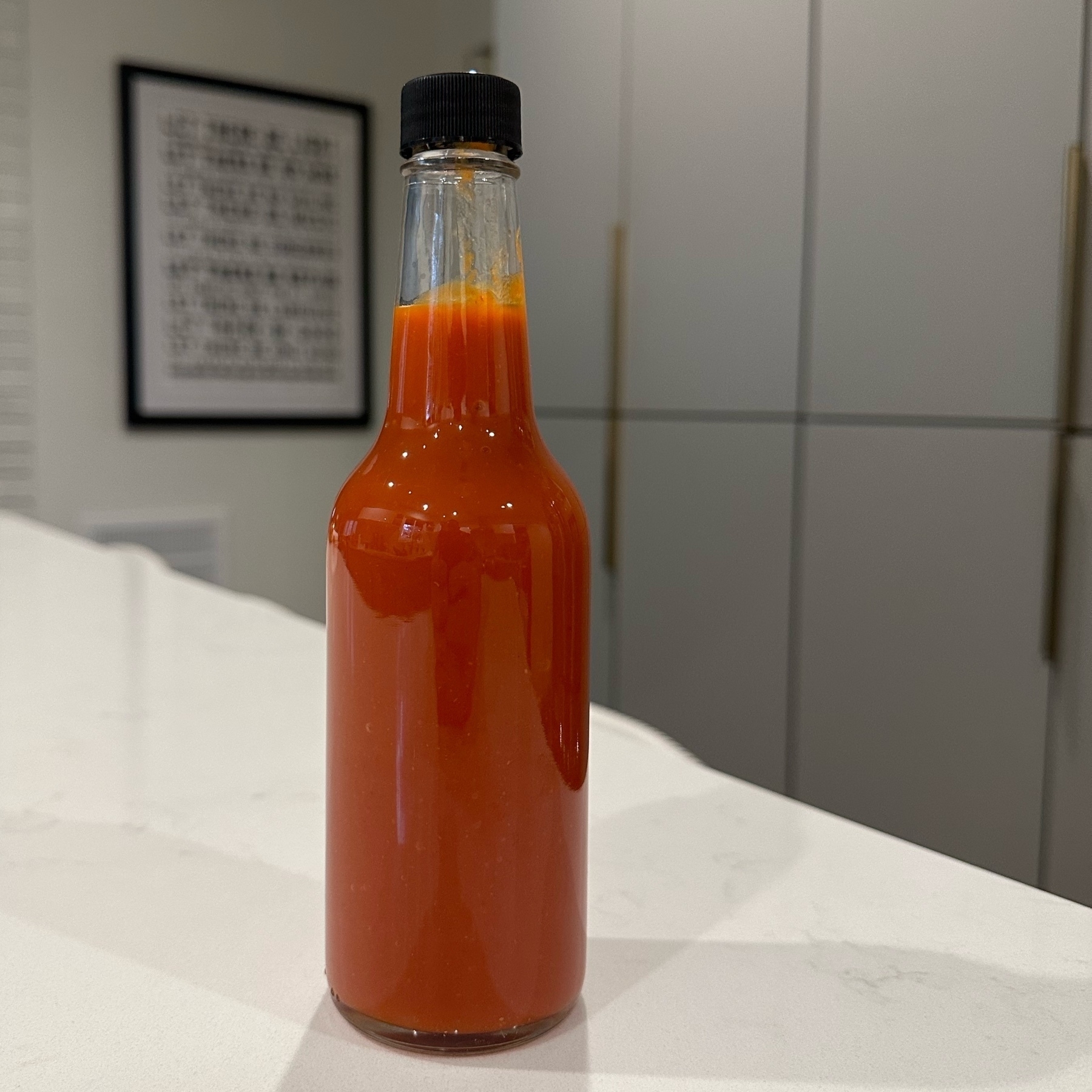 bottle of hot sauce